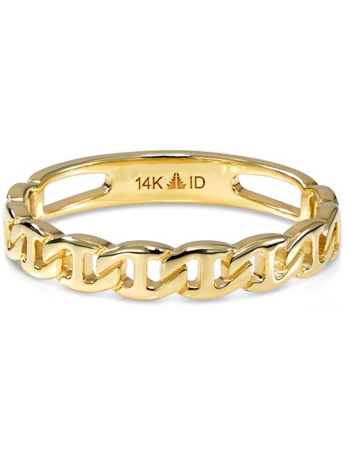 Devata Mariner Anchor Ring In Gold