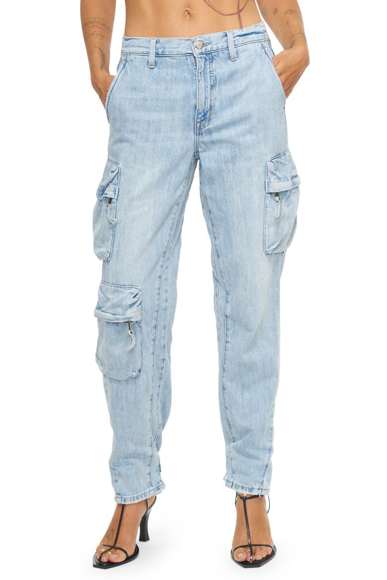 Bobbie Utility Cargo Jeans, Main, color, KANAN