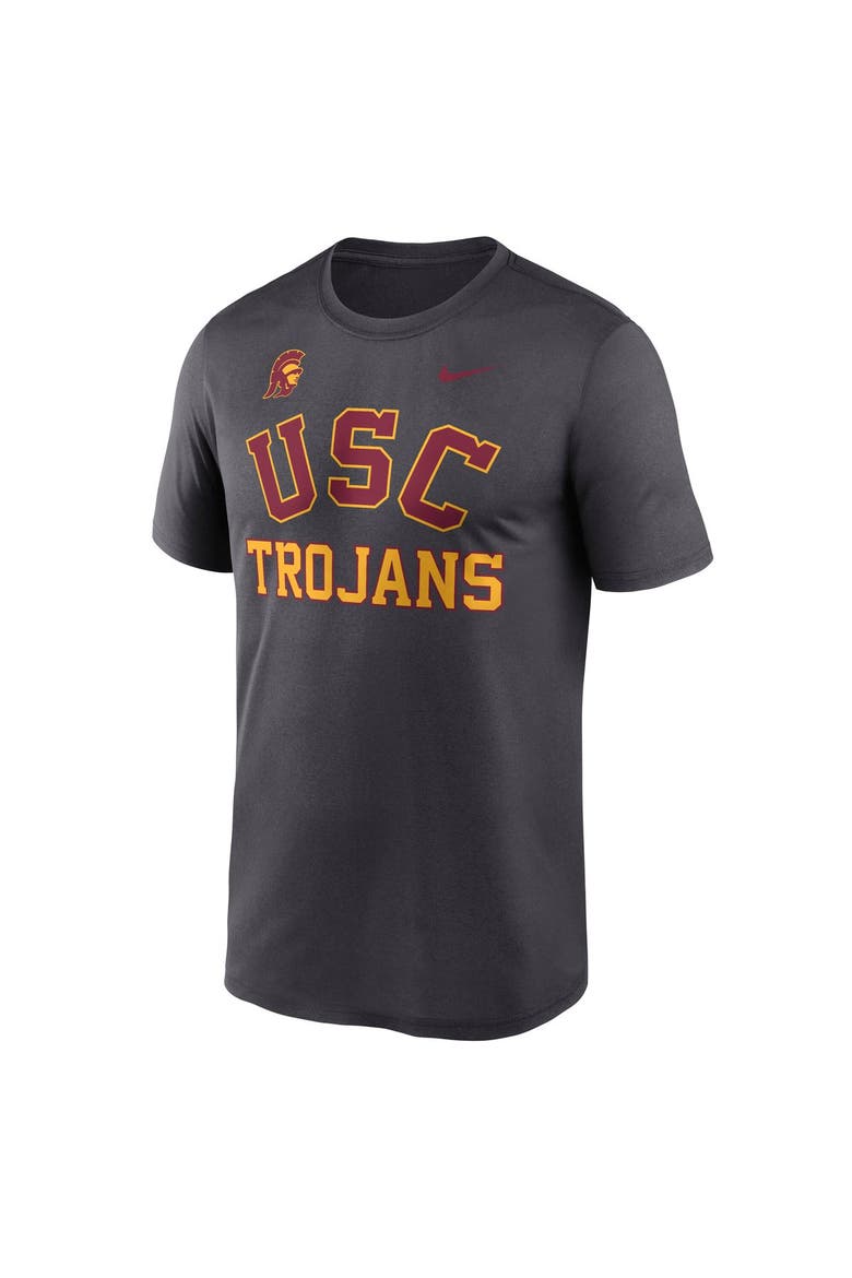 Men's Nike  Anthracite USC Trojans Primetime Arch Mantra Legend Dri-FIT T-Shirt, Alternate, color, Anthracite