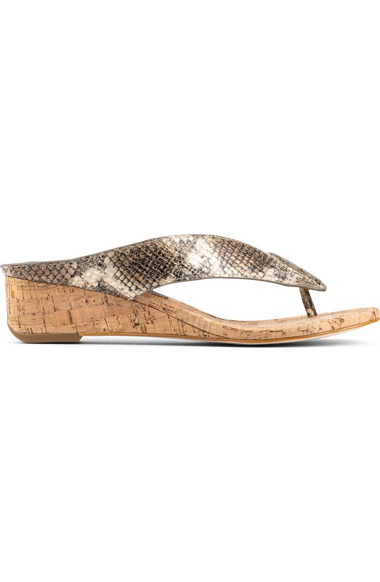 Donald Pliner Wedge Flip Flop, Alternate, color, Platino