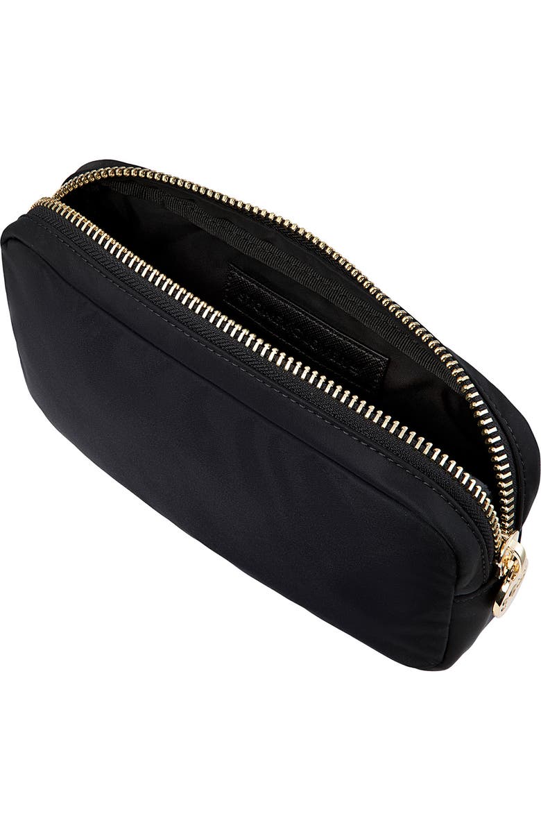 Stoney Clover Lane Small Nylon Pouch, Alternate, color, Noir