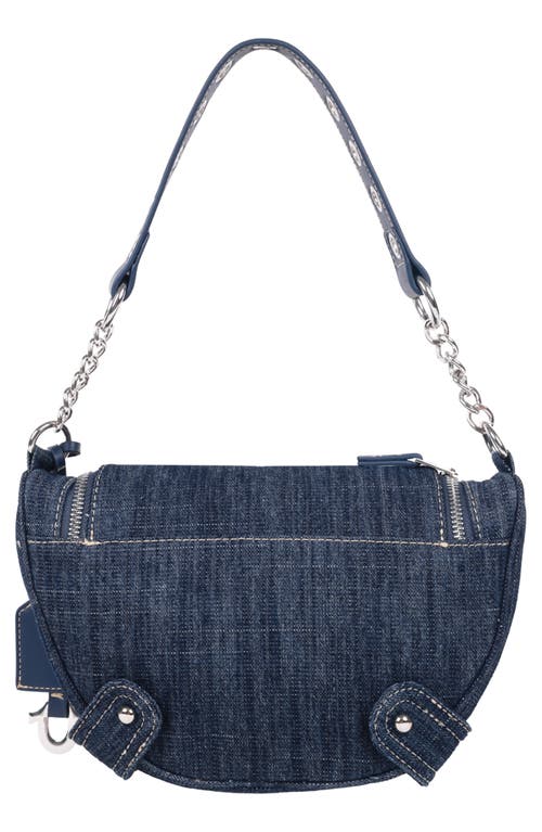 True Religion Studded Denim Shoulder Bag