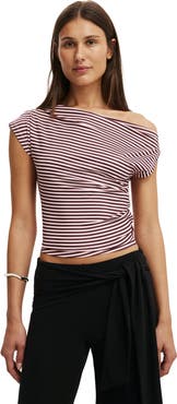 Cotton On Women's Georgie Off Shoulder Short Sleeve
