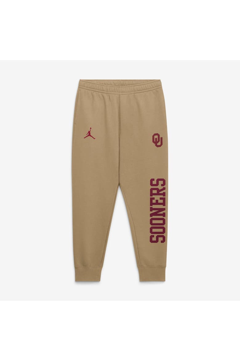 Men's Jordan Brand  Beige Oklahoma Sooners Primetime Club Fleece Joggers, Main, color, Beige