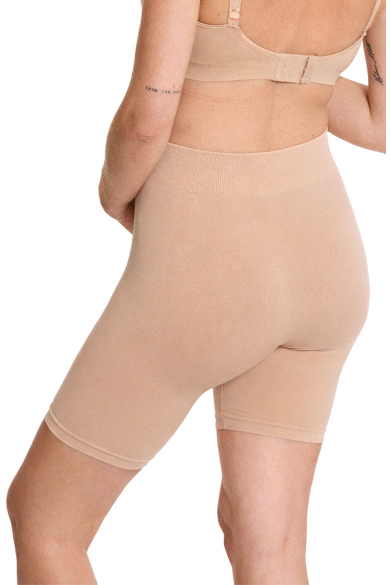 Essentiel Seamless Maternity Cycling Shorts, Alternate, color, Beige
