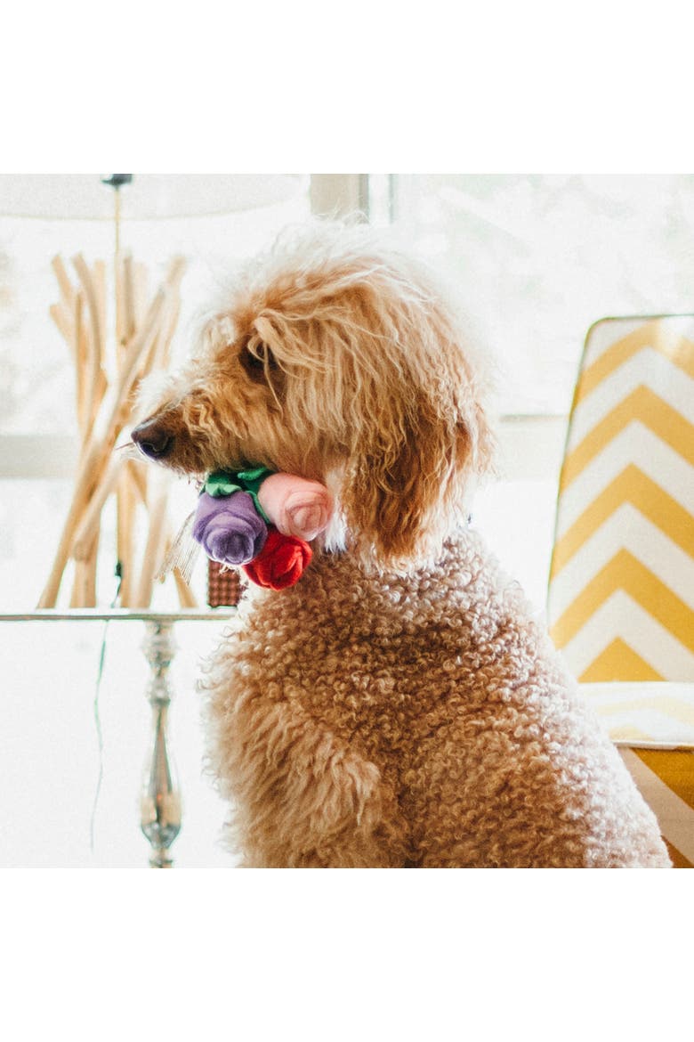 Puppy Love Rover's Roses, Plush Dog Toy, Alternate, color, Multicolored