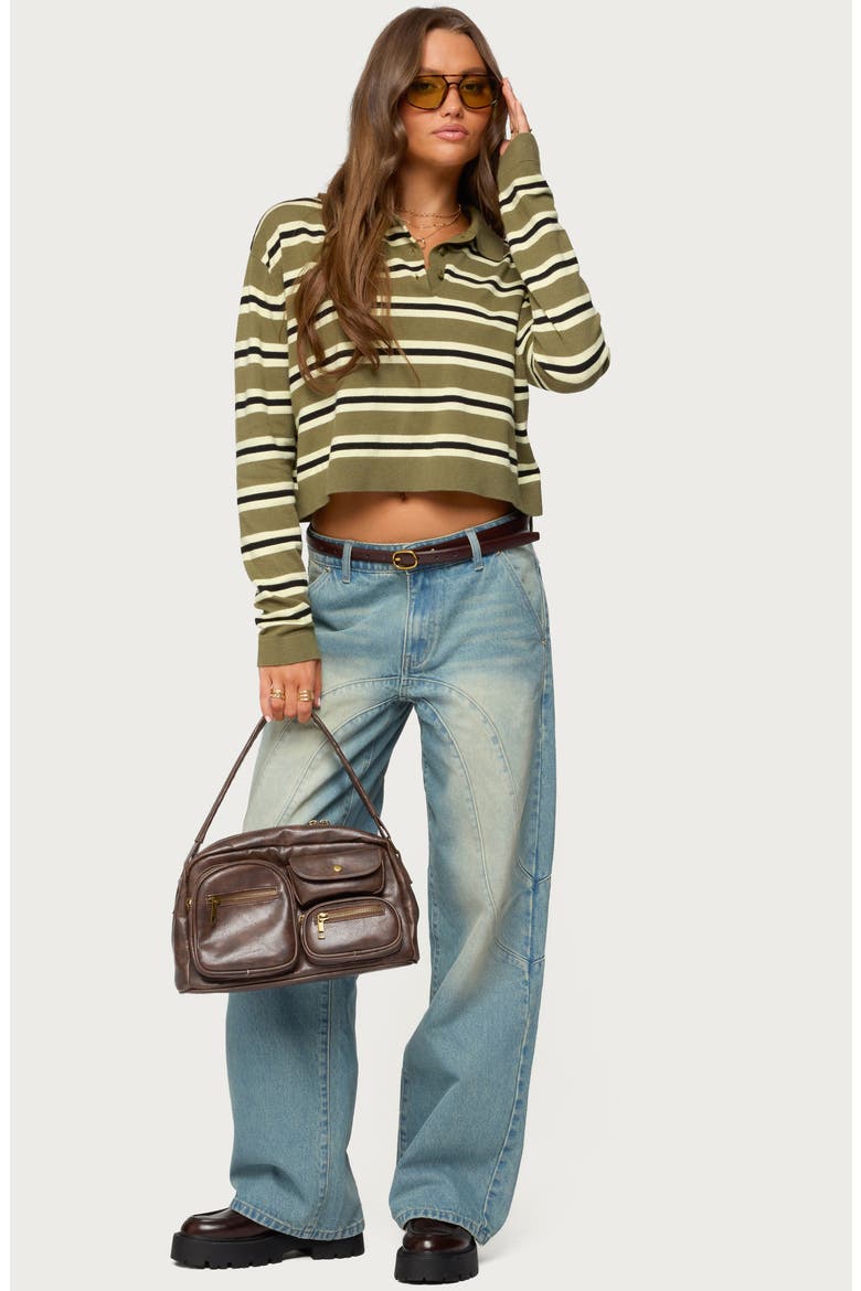 Kiria Stitched Low Rise Baggy Jeans, Alternate, color, BLUE-WASHED