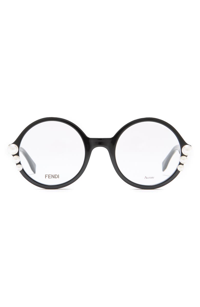 Fendi 51mm Round Optical Frames, Main, color, 