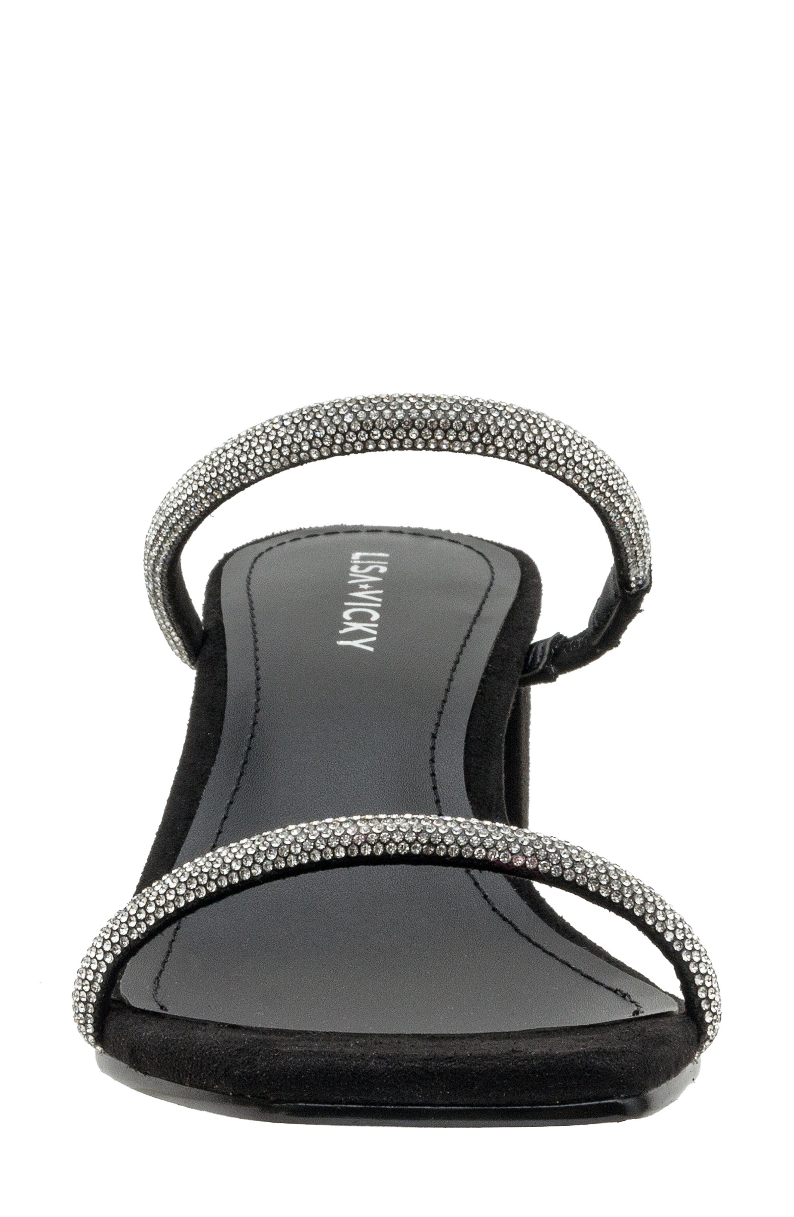 Lisa Vicky Mood Pavé Block Heel Slide Sandal, Alternate, color, 