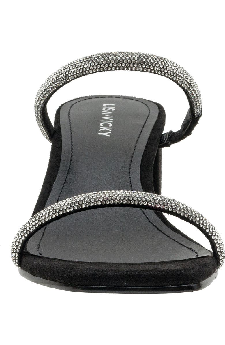 Lisa Vicky Mood Pavé Block Heel Slide Sandal, Alternate, color,