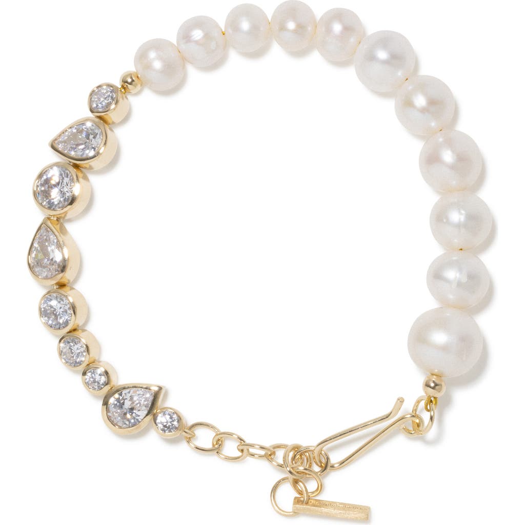 Completedworks Freshwater Pearl & Cubic Zirconia Bracelet