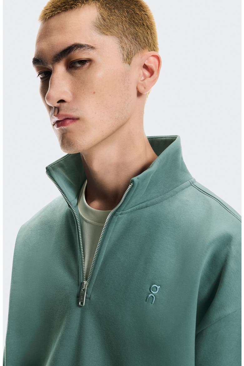 Club Collective Quarter Zip, Alternate, color, TIDE