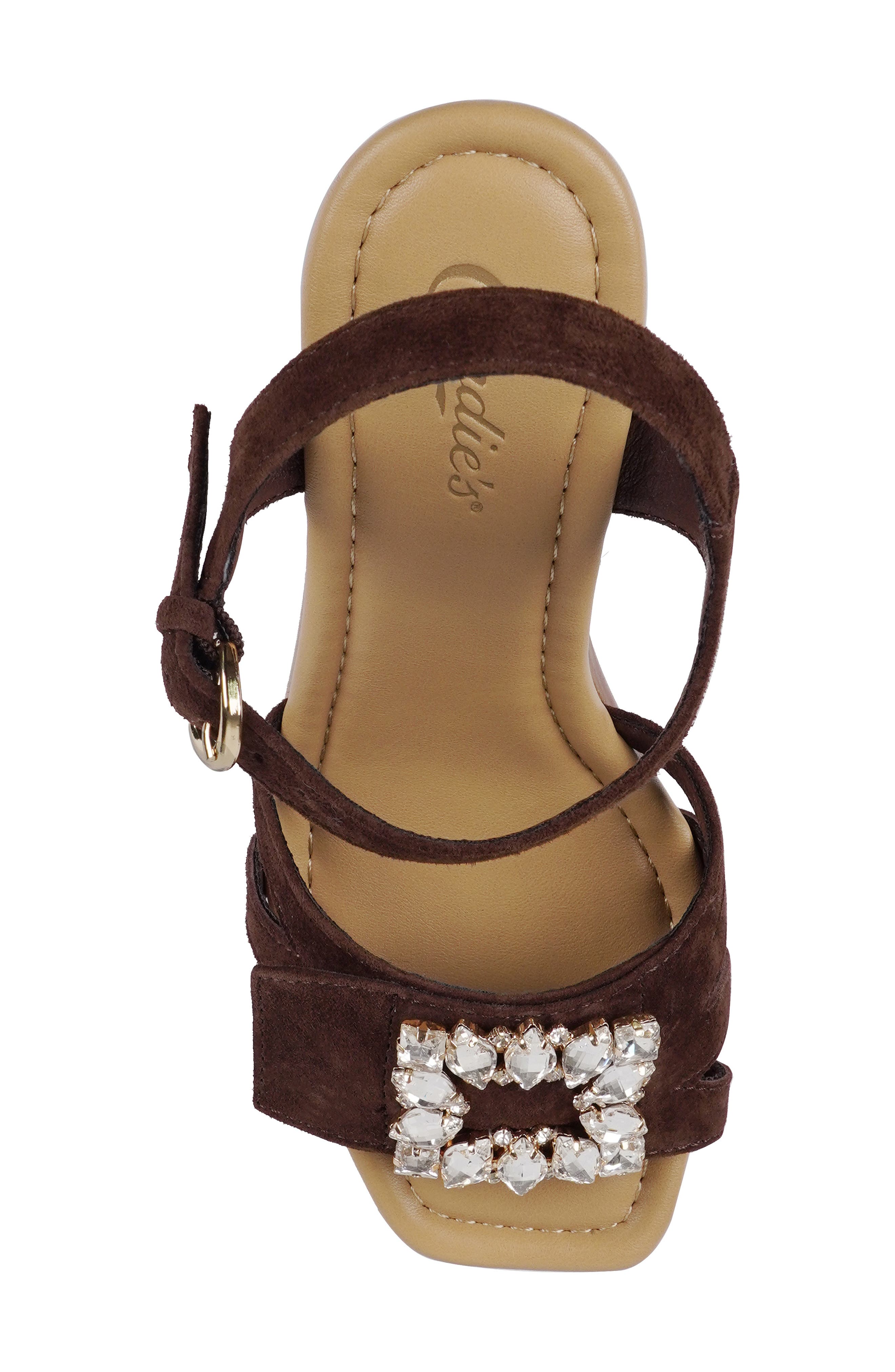 Mckenley Platform Slide Sandal, Alternate, color, BROWN SUEDE