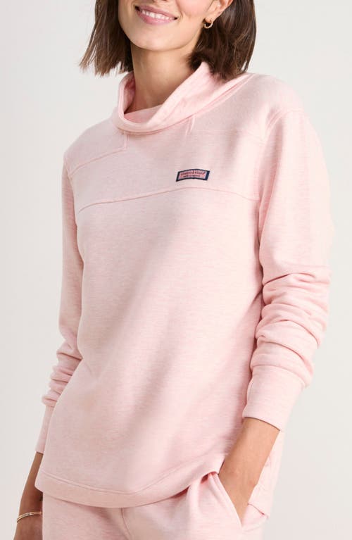 Vineyard Vines Shep Dreamcloth® Turtleneck Knit Shirt In Flamingo Heather