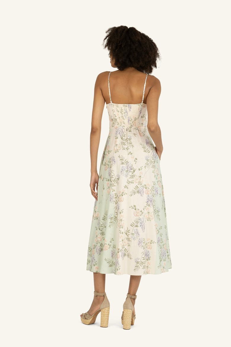 Sue Dress, Alternate, color, Pastel Floral Road Print