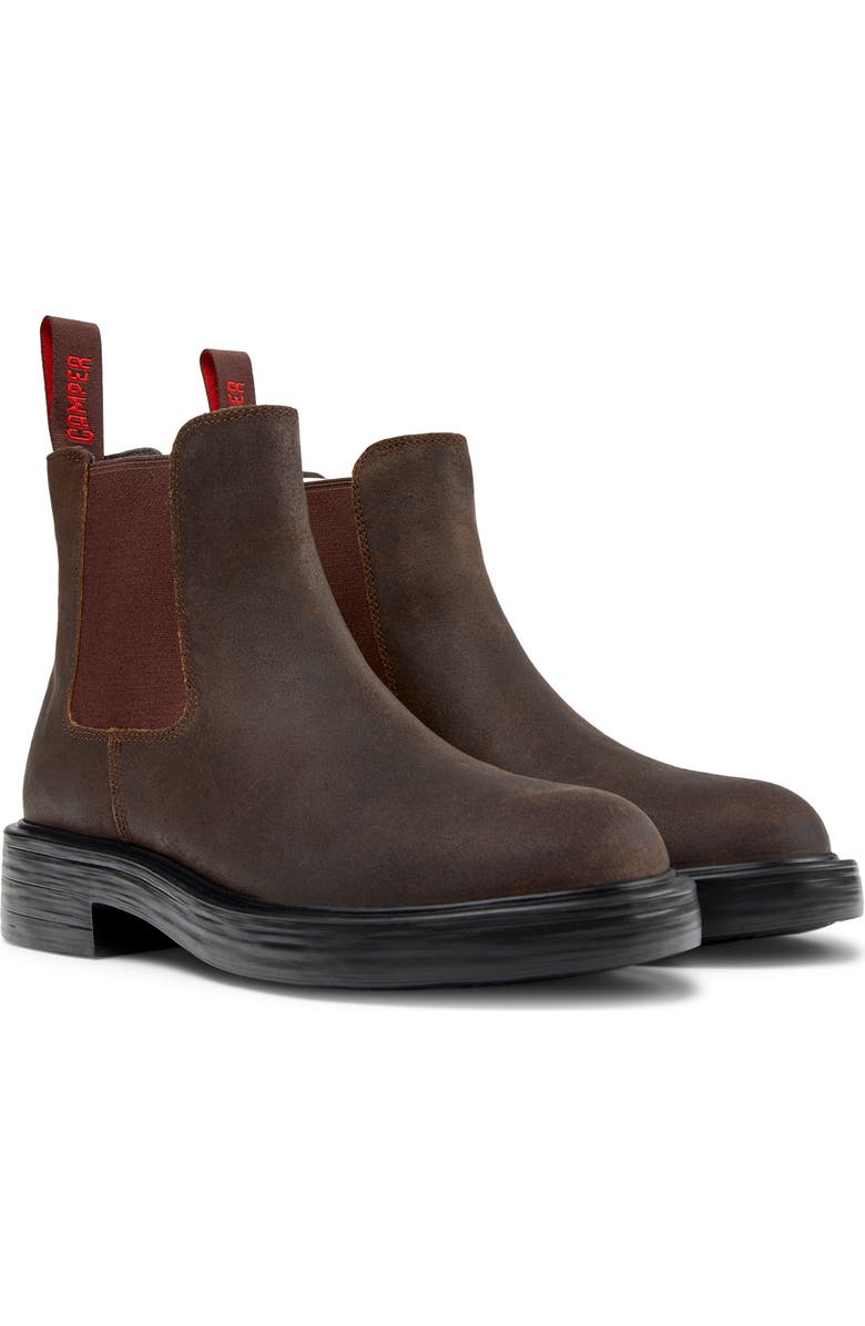 Camper Dean Chelsea Boot, Main, color, Dark Brown