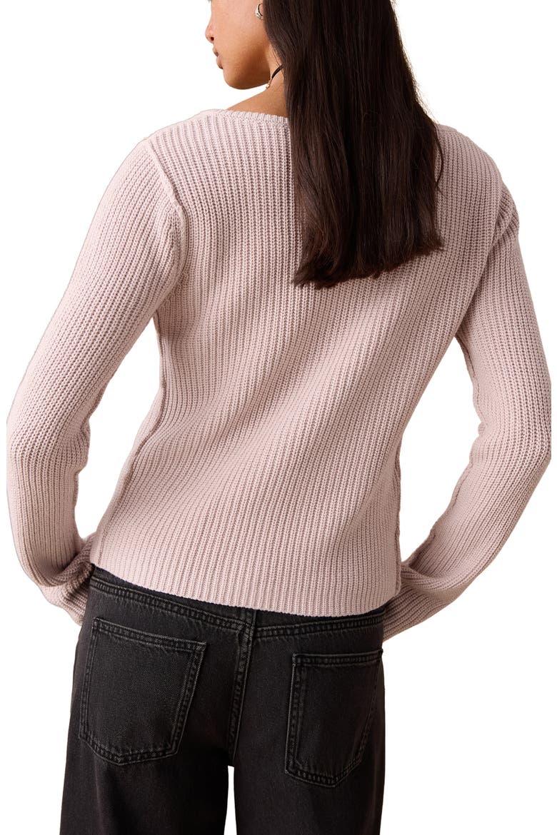 Cotton Blend Button-Up Cardigan, Alternate, color, LIGHT PINK