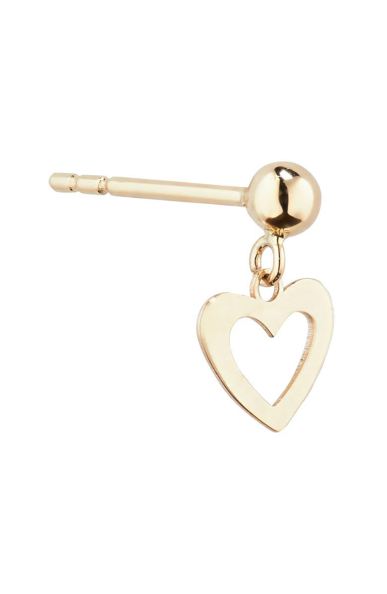 Bony Levy 14K Gold Heart Drop Earrings, Alternate, color, 14K Yellow Gold