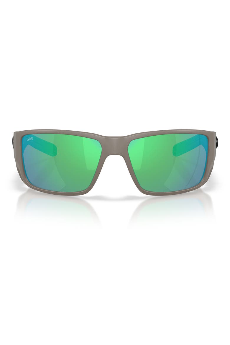 Fantail PRO 60mm Polarized Sunglasses, Main, color, MATTE OLIVE SHALE / GREEN MIRROR 580G