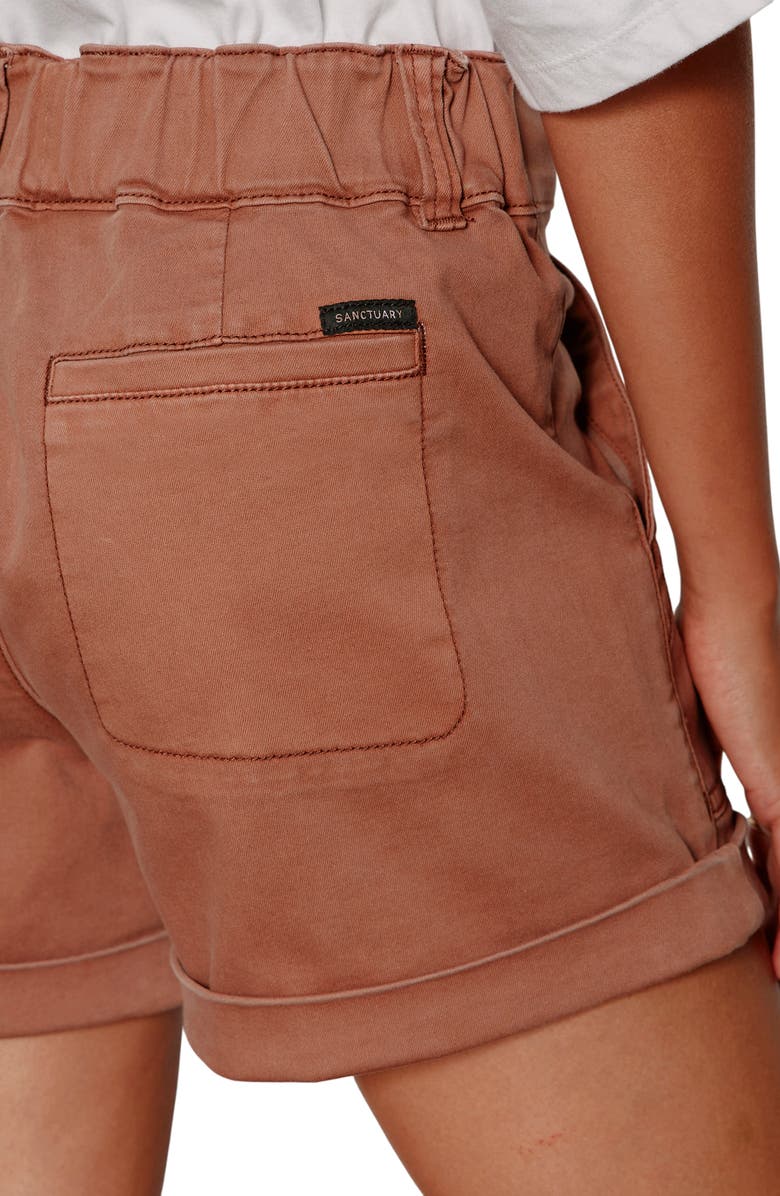 Sanctuary Wander On Denim Shorts, Alternate, color, Mud Bath Brown