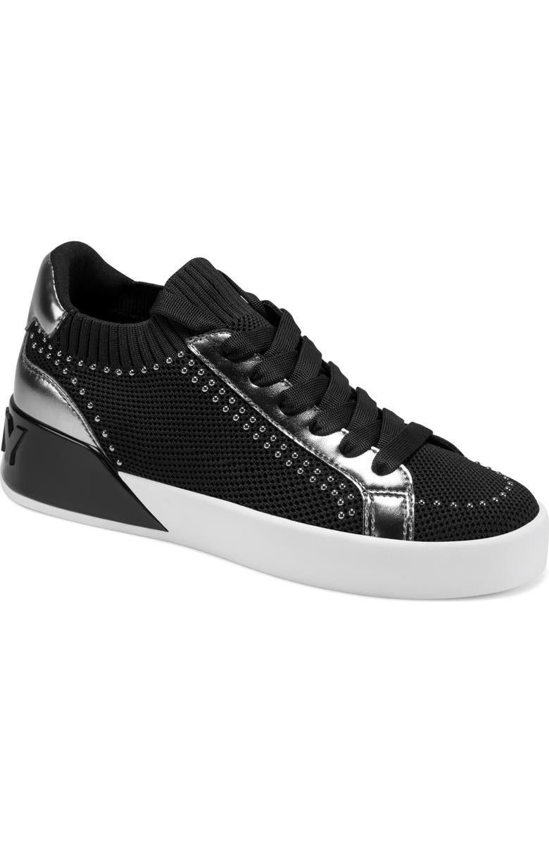 DKNY Mallory Stud Sneaker, Main, color, Black