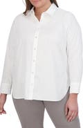 Foxcroft Meghan Non-Iron Cotton Button-Up Shirt