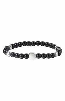VAN HEUSEN Men's Beaded Stretch Bracelet