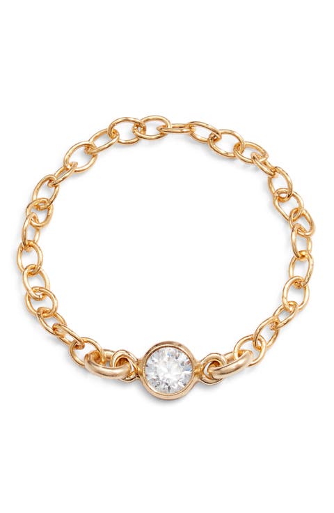 Renata Cubic Zirconia Chain Ring