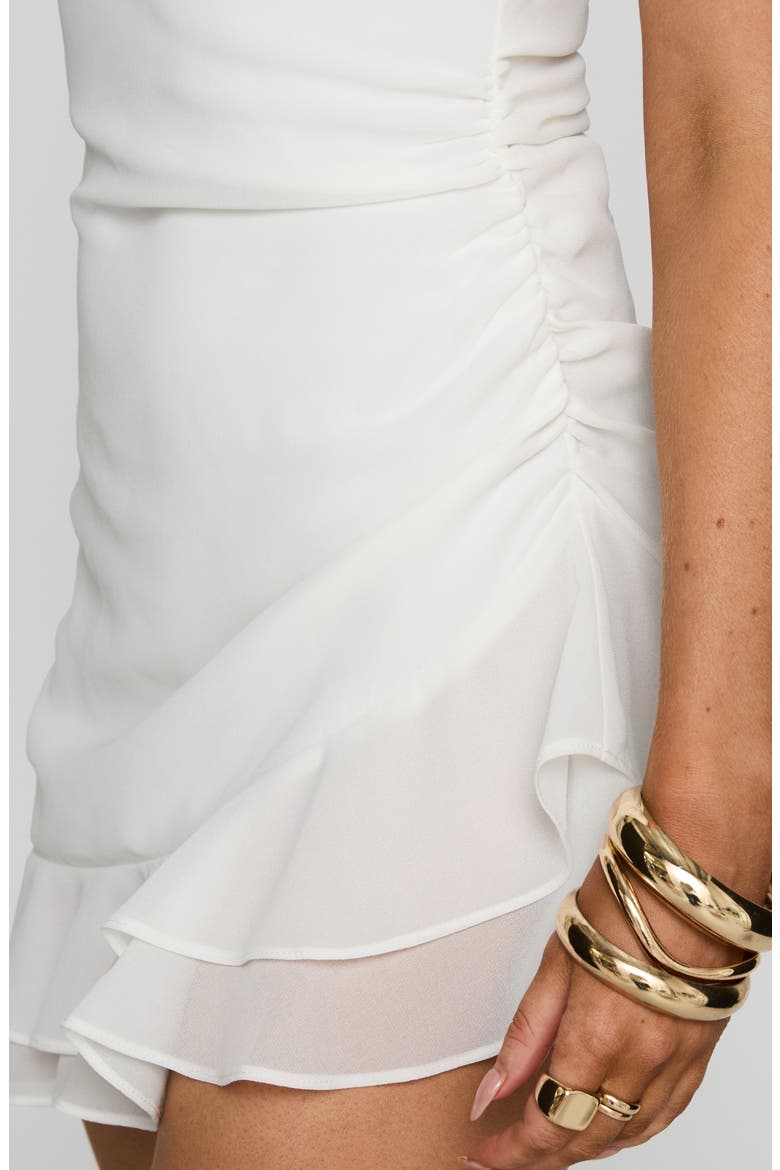 Yara Halter Minidress, Alternate, color, WHITE