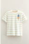 selected Ivory Liam Stripe- Gelato Cone