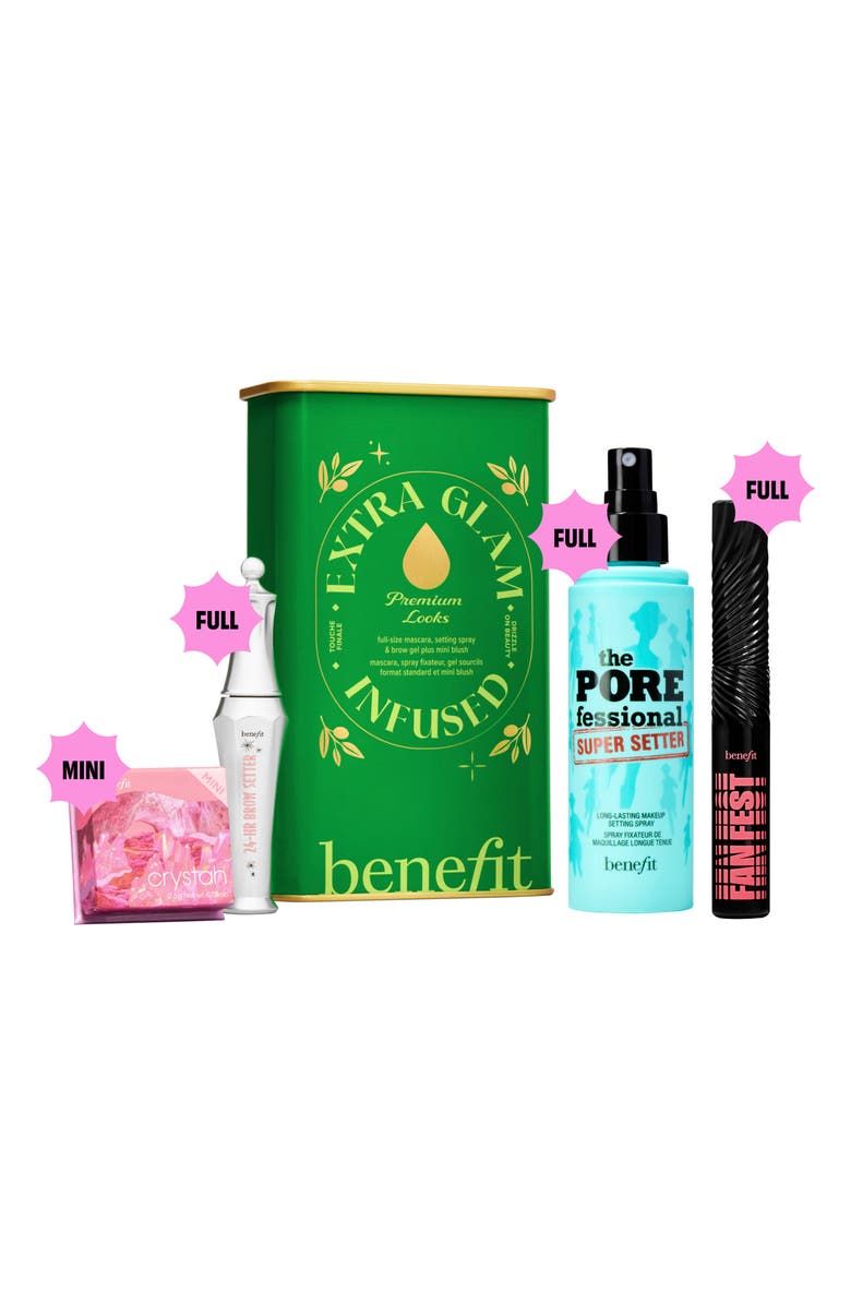 Benefit Cosmetics Extra Glam Infused Full-Face Beauty Set $107 Value, Alternate, color, 