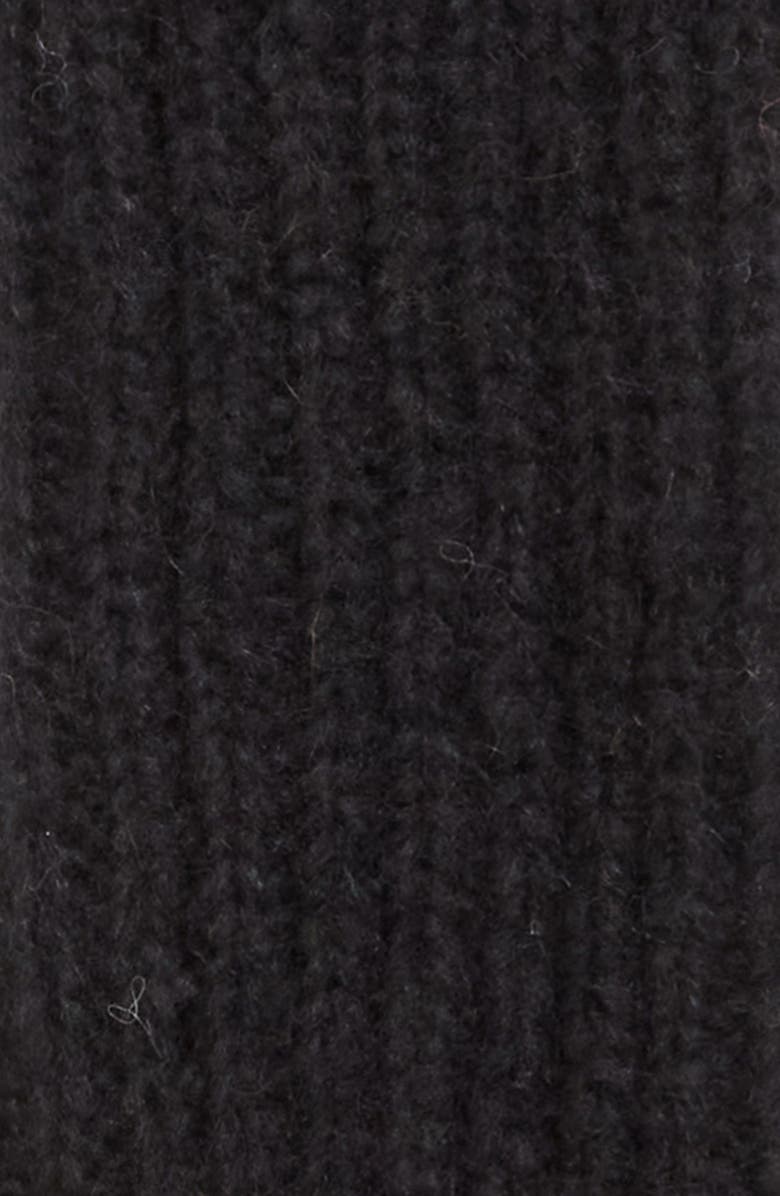 Meruert Tolegen Hand Knit Fingerless Gloves, Alternate, color, Black