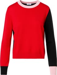 Akris punto Colorblock Virgin Wool Sweater