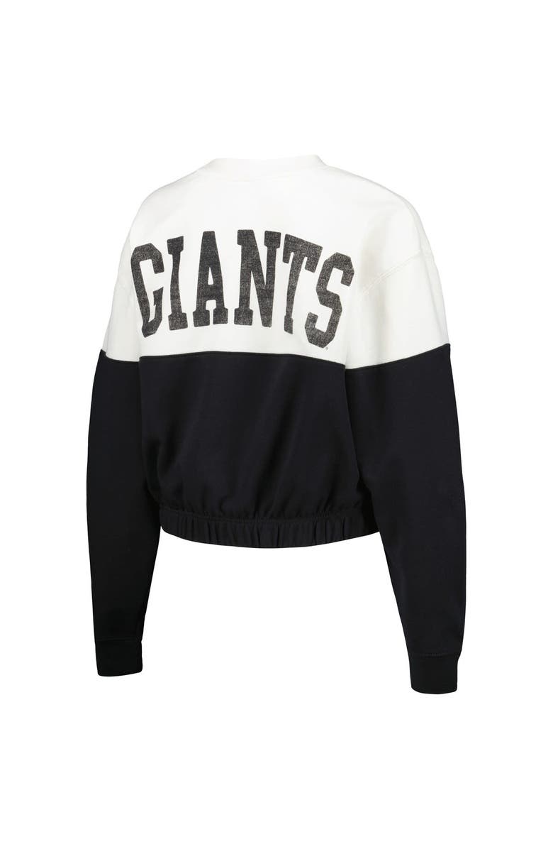 '47 Women's '47 White/Black San Francisco Giants Take Two Bonita Pullover Sweatshirt, Alternate, color, 