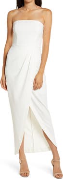 WAYF The Angelique Strapless Tulip Gown