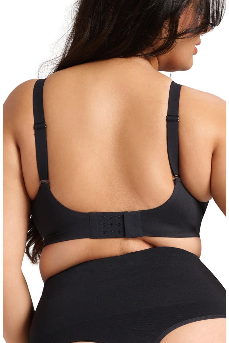 Sculpt V-Neck Bra, Alternate, color, Black