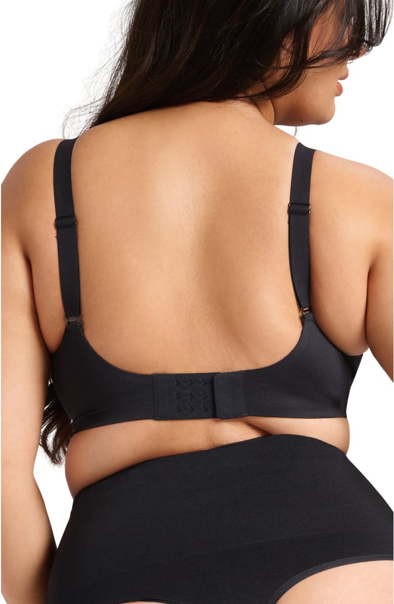 Siella Sculpt V-Neck Bra, Alternate, color, Black