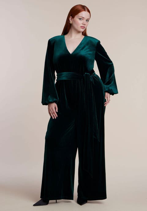 Velvet Wide Leg Jumpsuit