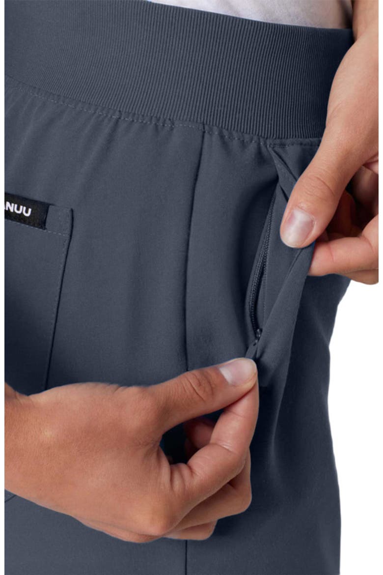 Silex Women's 6-Pocket Slim Mid-Rise Scrub Jogger, Alternate, color, Carbon Gray
