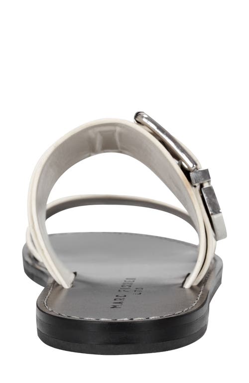 Marc Fisher Hallyn Slide Sandal In Ivory