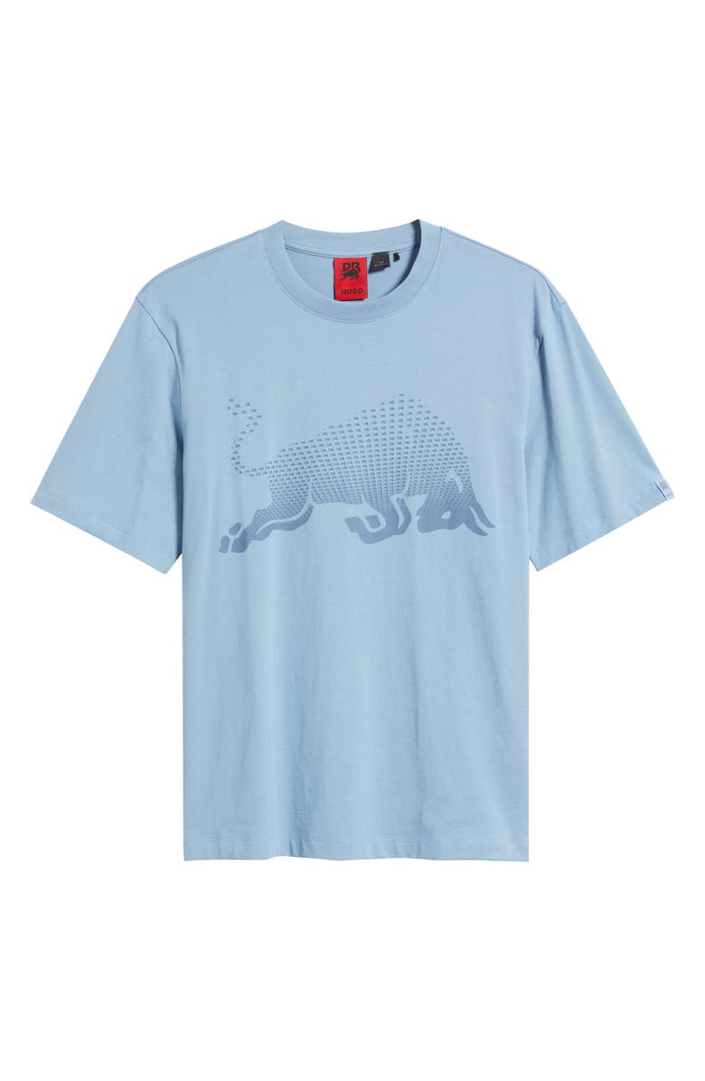 HUGO x RB Formula One<sup>™</sup> Team Relaxed Fit Graphic T-Shirt, Alternate, color, Medium Blue