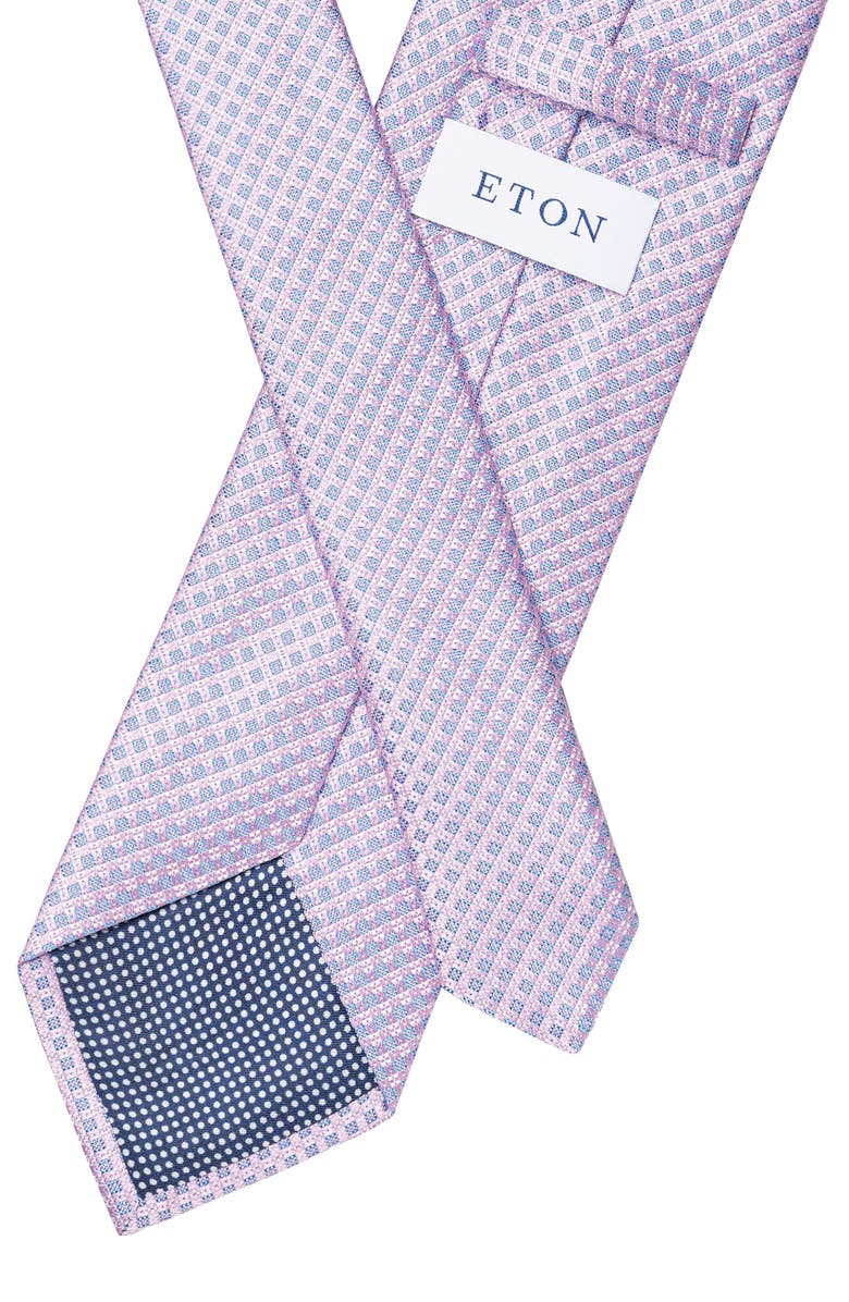 Eton Diamond Silk Tie, Alternate, color, 