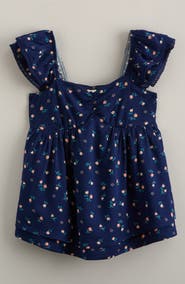 Treasure & Bond Kids' Ditsy Floral Ruffle Sleeve Top