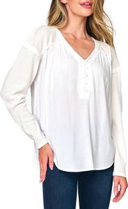 GIBSONLOOK Gemma Mix Media Henley