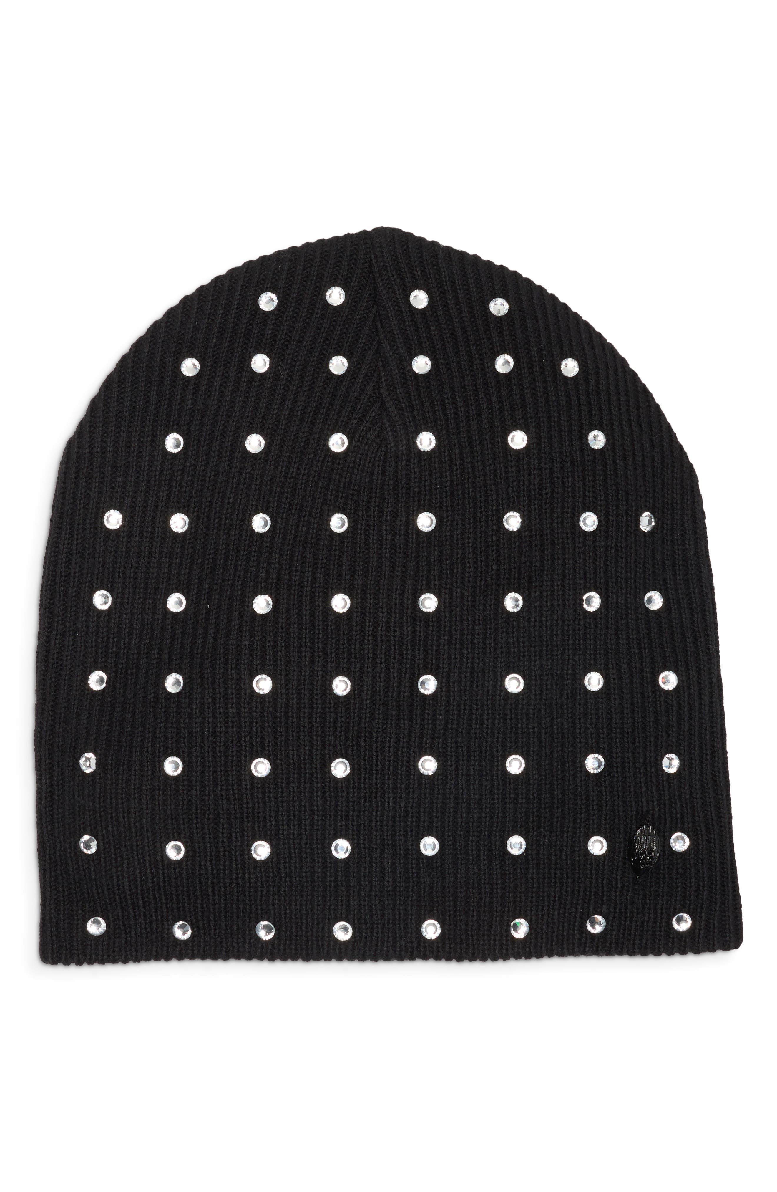 Rhinestone Knit Beanie
