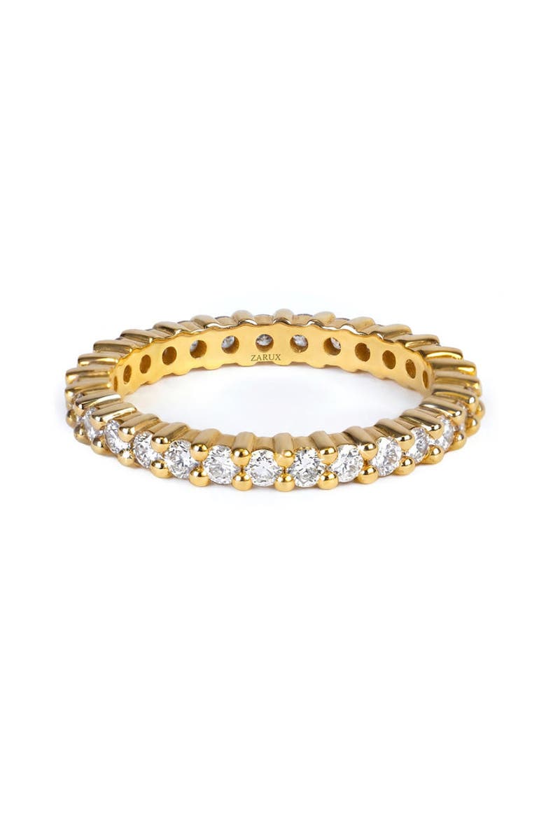 Eterna Diamond Ring, Main, color, Yellow Gold