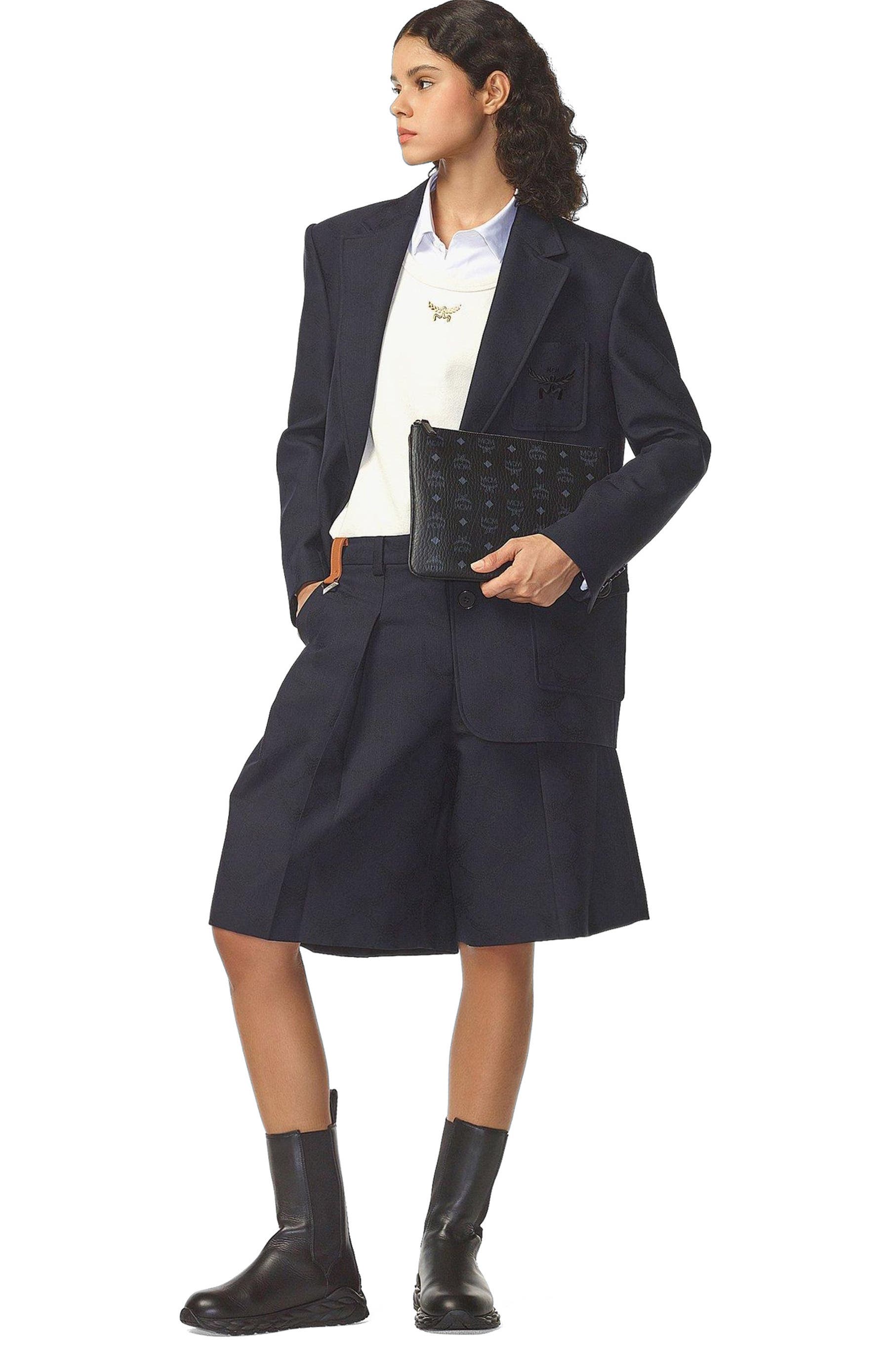 MCM Crossbody Pouch in Visetos Original, Alternate, color, 