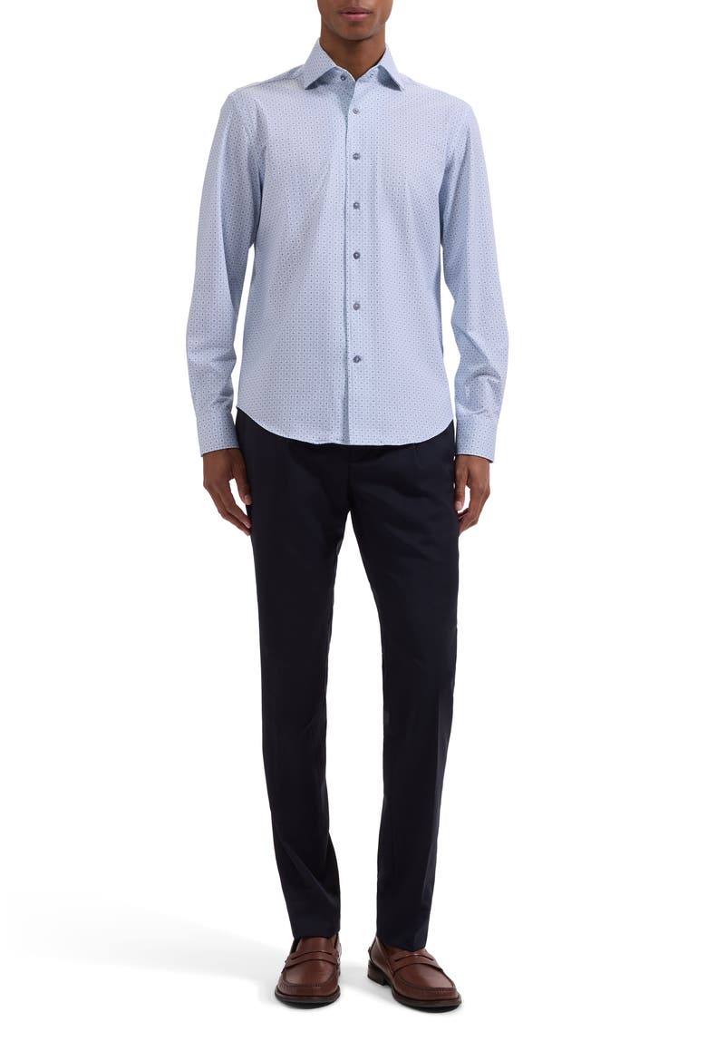 Devon OoohCotton® Tile Geo Print Button-Up Shirt, Alternate, color, ETHER