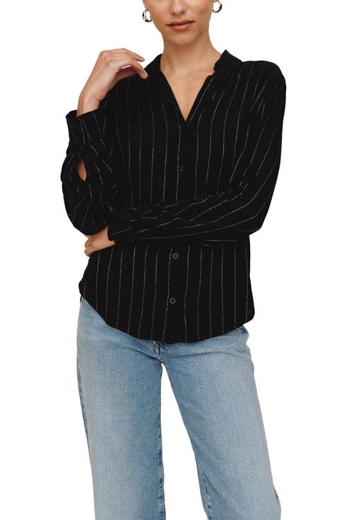 Striped Button-Down Shirt