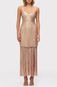 Herve Leger The Metallic Vivienne Bandage Gown